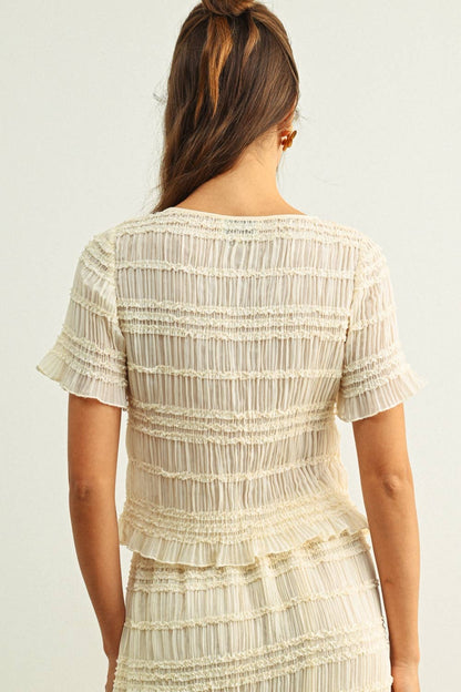 Sea Breeze Chiffon Top