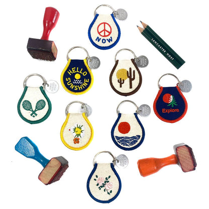 Tennis Patch Keychain
