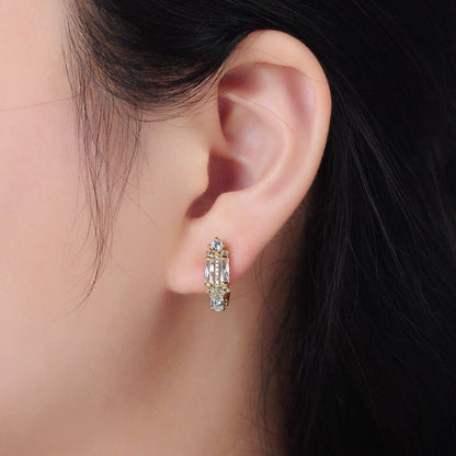 Paved Baguette Hoops