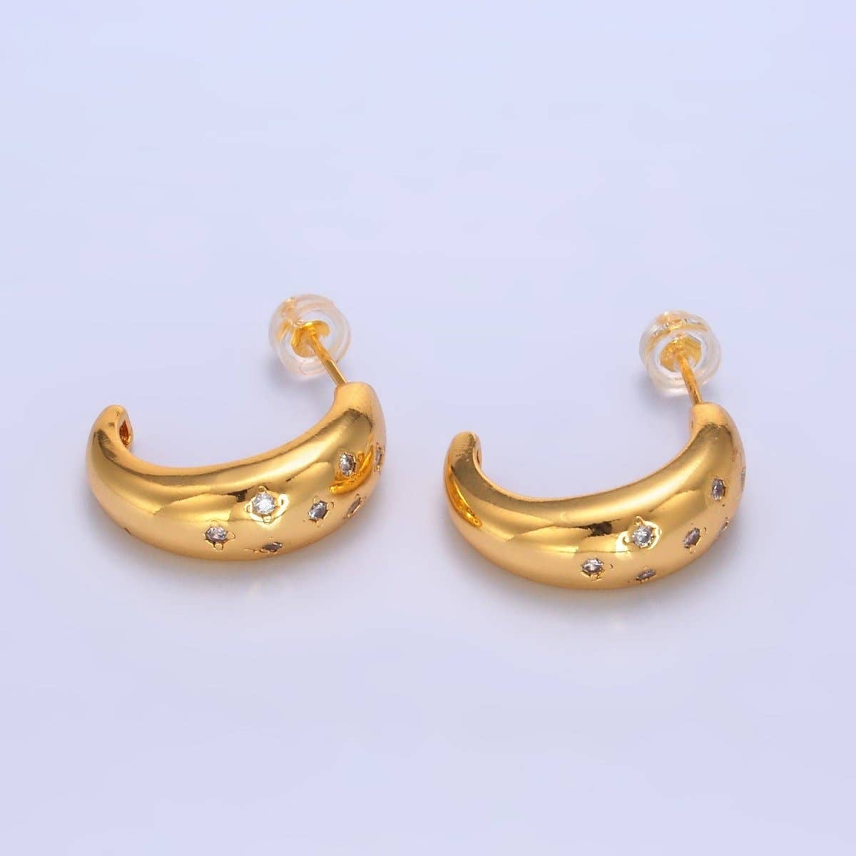 Celestial Star Dome Hoops