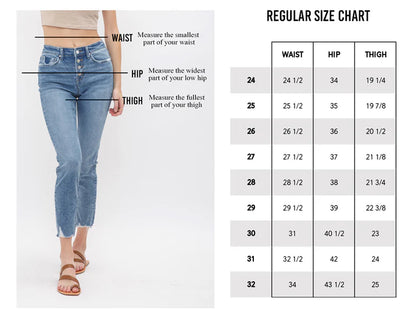 Evie Wide Leg Pant: Denim